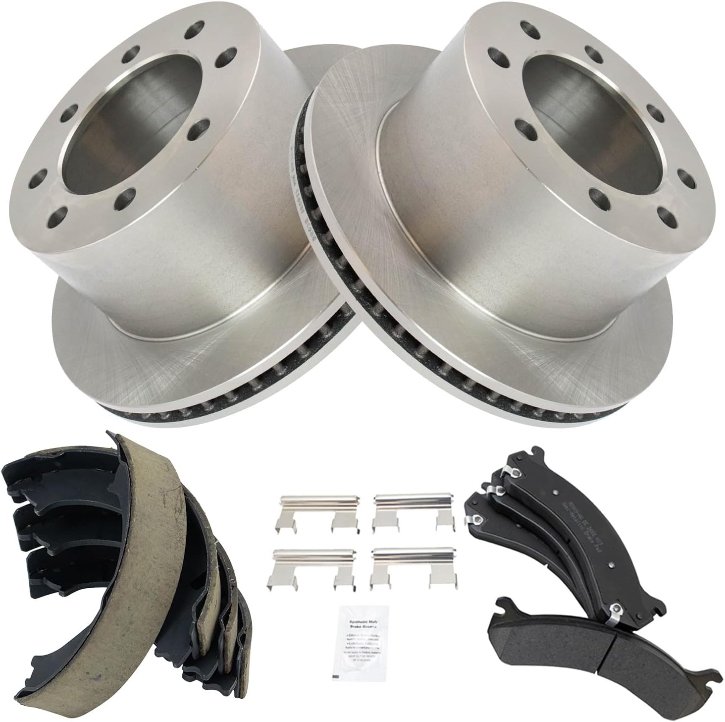 TRQ Rear Brake Pad & Rotor Kit for 2001-2010 Chevrolet Vehicles