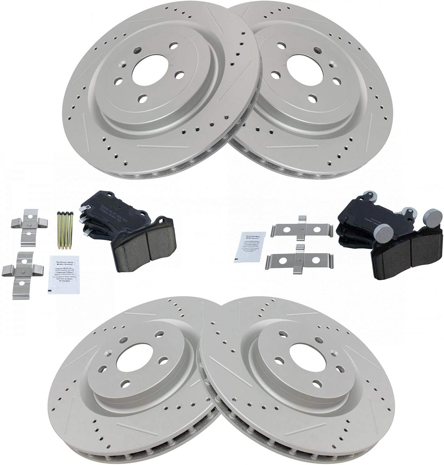 TRQ Performance Brake Pad & Rotor Kit for 2010-2015 Camaro
