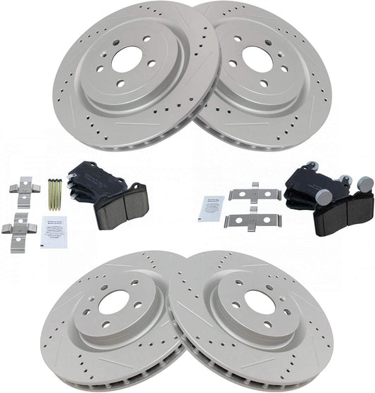 TRQ Performance Brake Pad & Rotor Kit for 2010-2015 Camaro