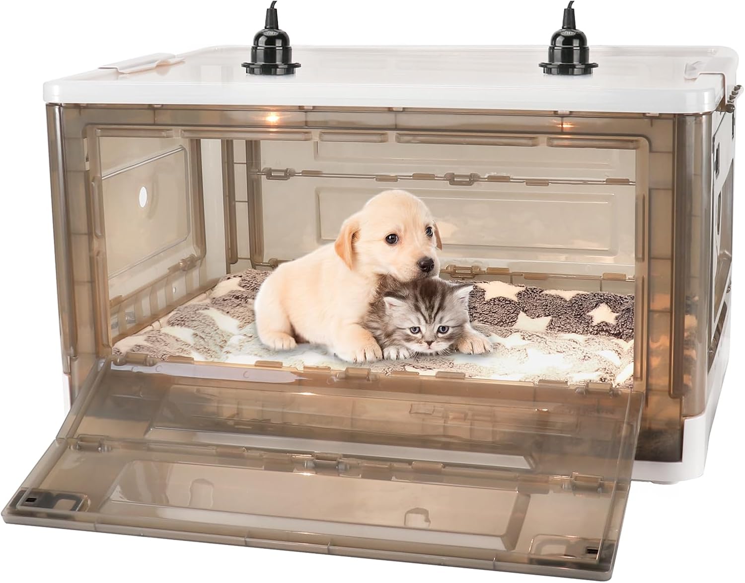 Puppy Incubator with Heating for Newborn Puppies and Kittens