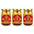 Pickled Quail Egg 3 Pack Jalapeno - Bold Spicy Snack