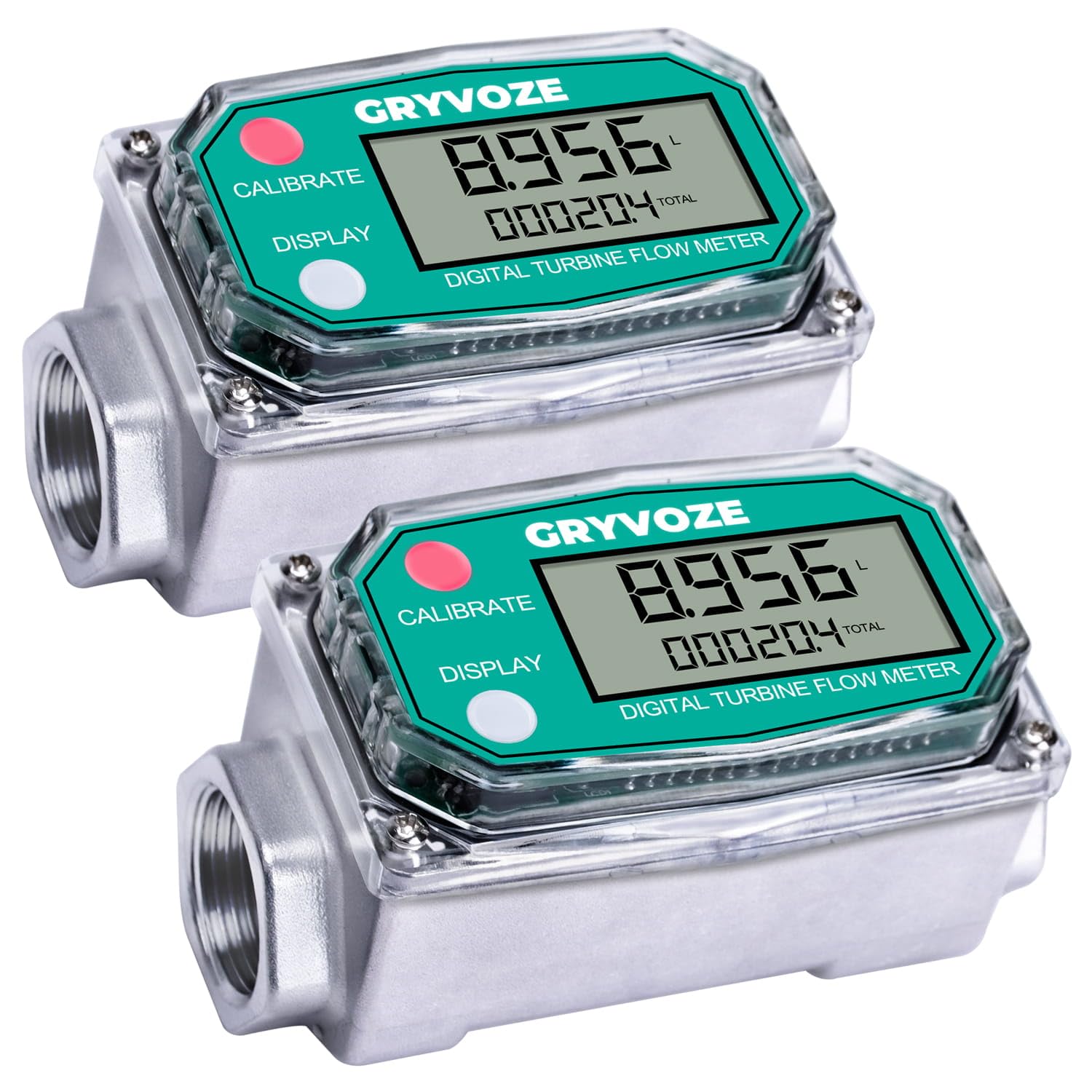 3/4 Inch Digital Flow Meter for Water, Diesel, Gasoline, Kerosene