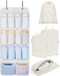 BAGSMART Hanging Compression Packing Cubes, 6 Set - Cruise Travel