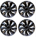 ABX Hubcap Wheel Covers 16 in Set of 4 Black - Stylish Protection