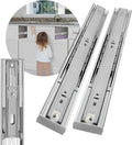 22 in Stainless Steel Soft Close Drawer Slides 100 lb Capacity