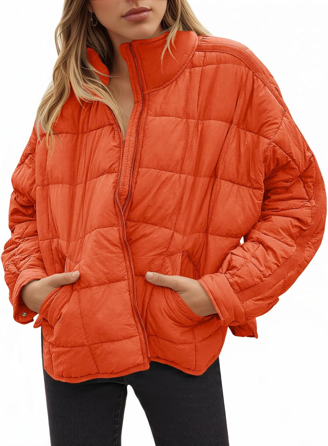 Aiopr Women's Oversized Lightweight Down Coat for Winter Wear