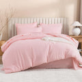 Litanika Full Size Comforter Sets Pink - 7 Pieces Bed in a Bag