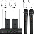 Phenyx Pro Wireless Microphone System 4-Channel VHF - Clear Sound