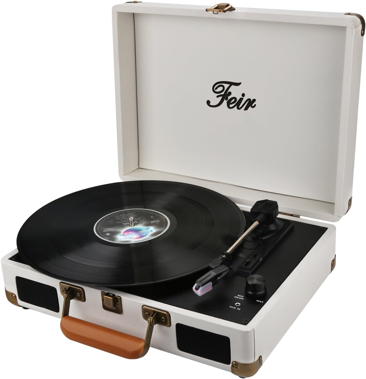 Vinyl Record Player Bluetooth with Speakers for Music Lovers