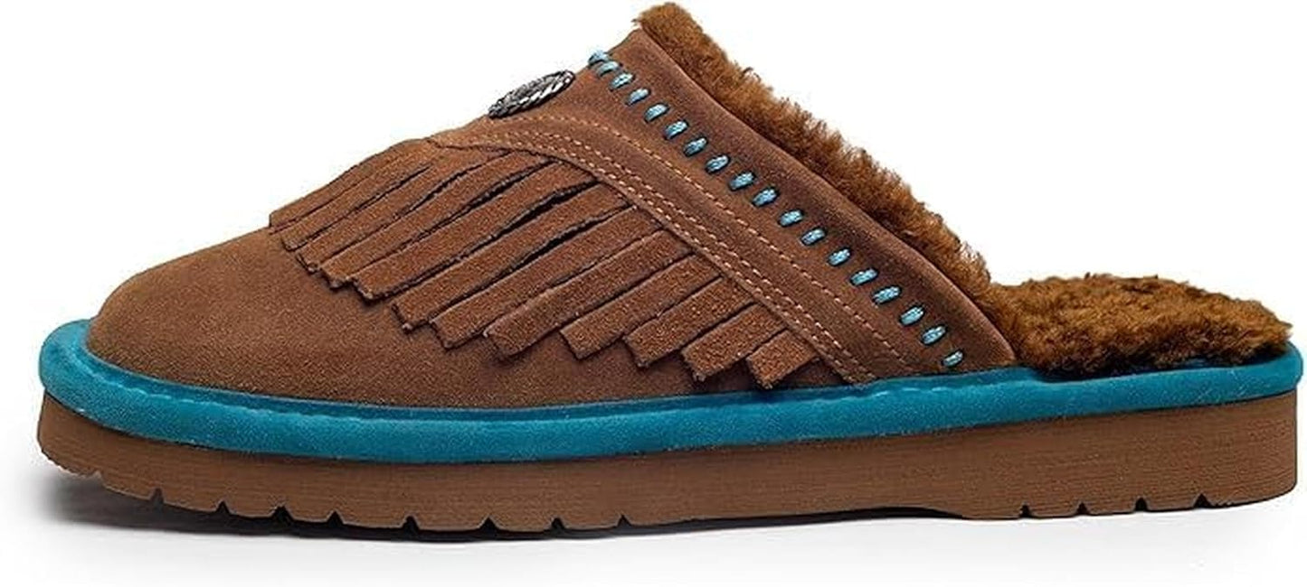 ARIAT Women's Jackie Square Toe Suede Leather Slippers Review
