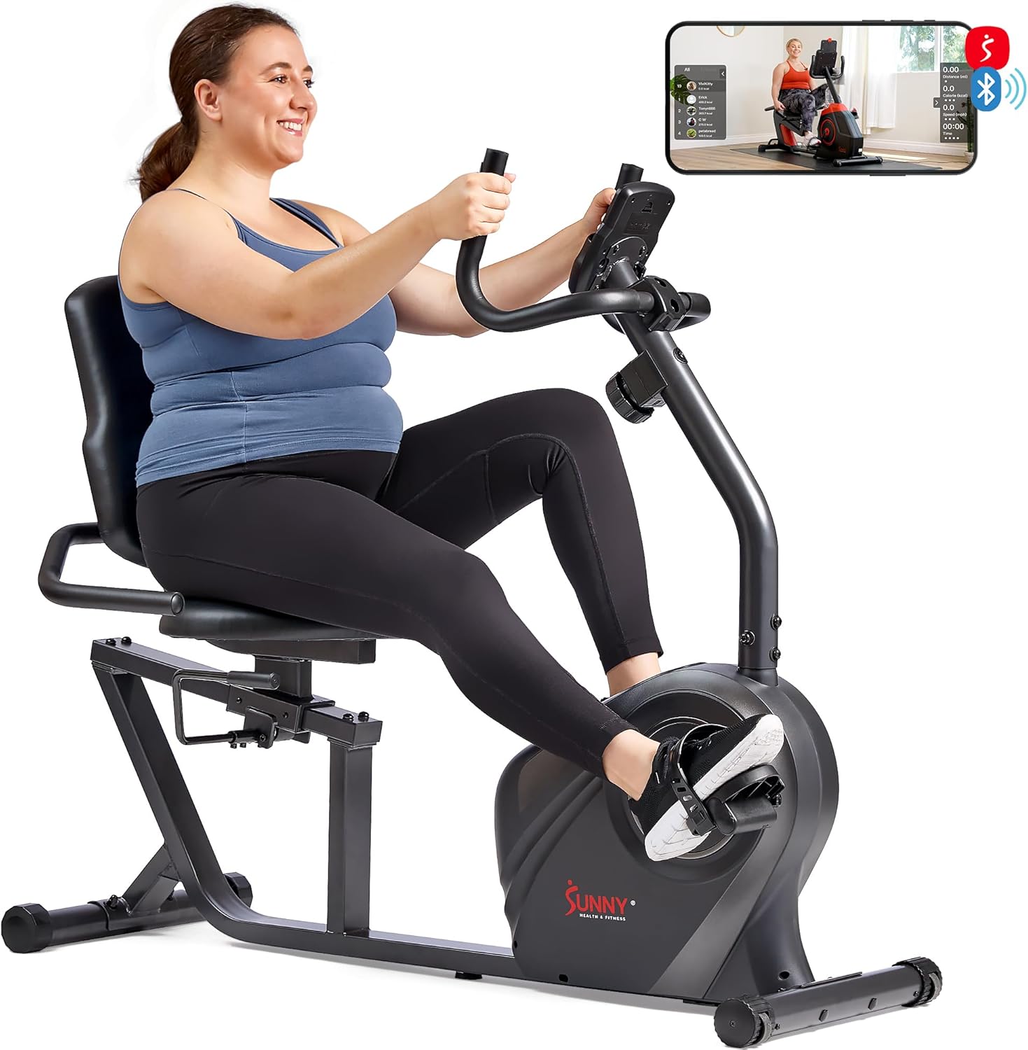 Smart Heavy-Duty Recumbent Bike for Joint Health & Comfort