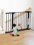 Safety Baby Gate Extra Wide 29.5-43.3in - Auto Close, Pressure Mounted