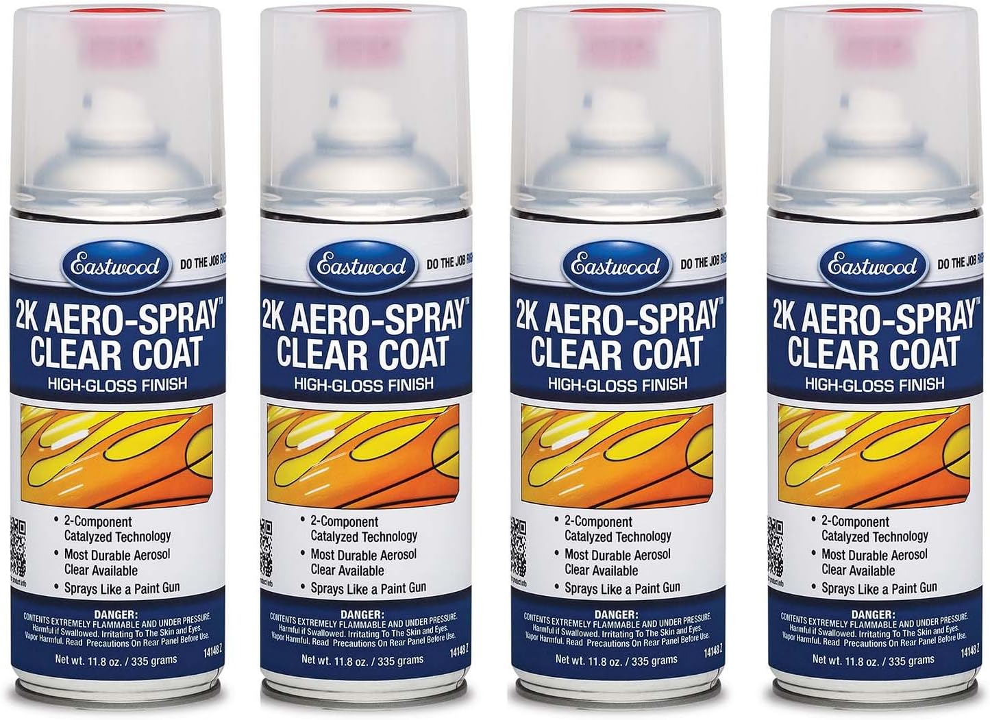 Eastwood 2k Aerosol Spray Clear Coat for Durable Automotive Finish