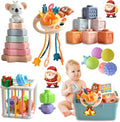 Activity Toy Sensory Set for Toddlers and Babies - Montessori Stacking