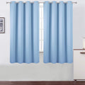Sky Blue Blackout Curtains 66 x 63 in Set of 2 - Thermal Room