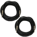 Professional 50 ft 12 Gauge 1/4 in to 1/4 in TS Speaker Cables - 2