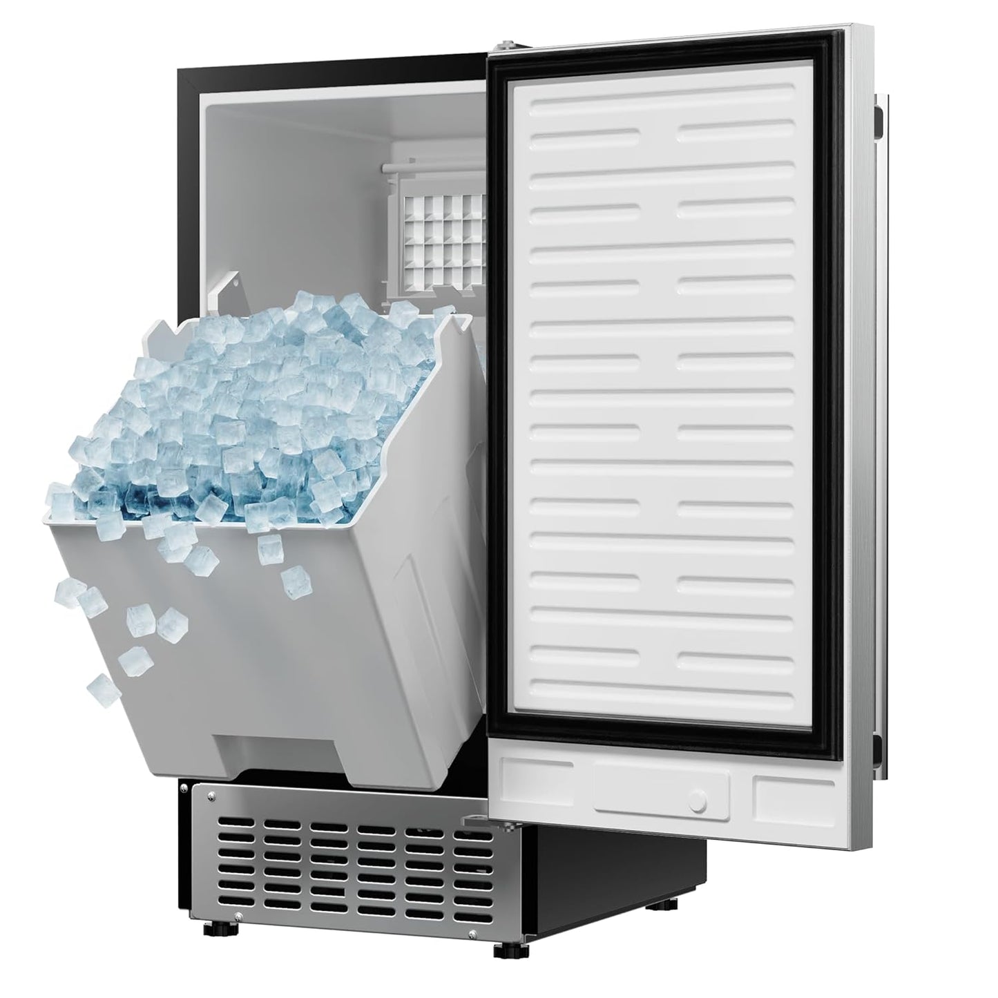 Effortlessly Produce 100lbs Daily with Coolski 15 Ice Maker