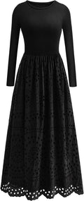 Dowerme Women Fall Dresses 2025 Casual Long Sleeve A-Line