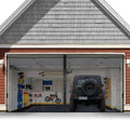 Garage Door Screen For 2 Car 18x7FT - Retractable Magnetic Mesh