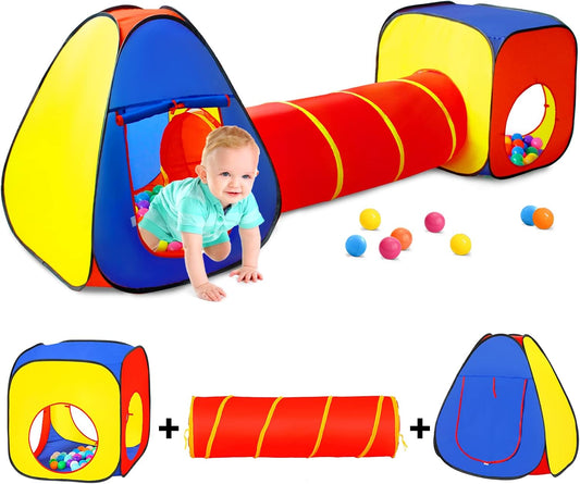 Colorful Fort Kids Play Tent Set - Indoor & Outdoor Fun!