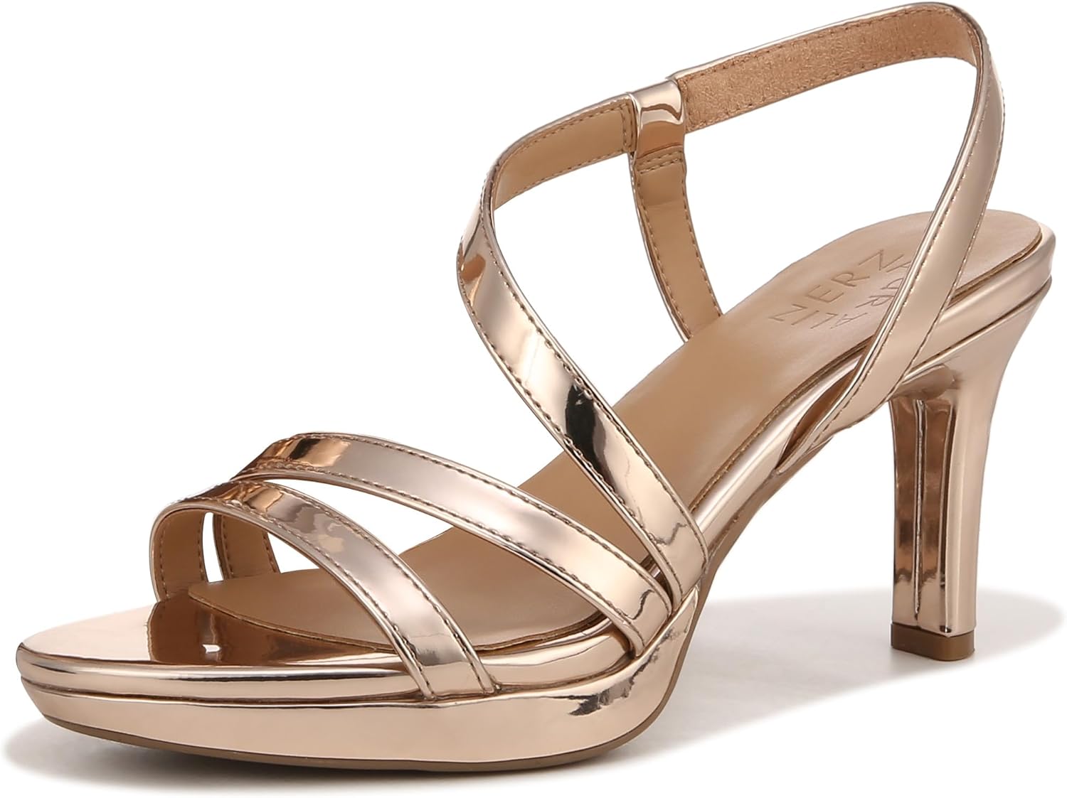 Naturalizer Womens Brenta Heeled Sandal for Stylish Comfort