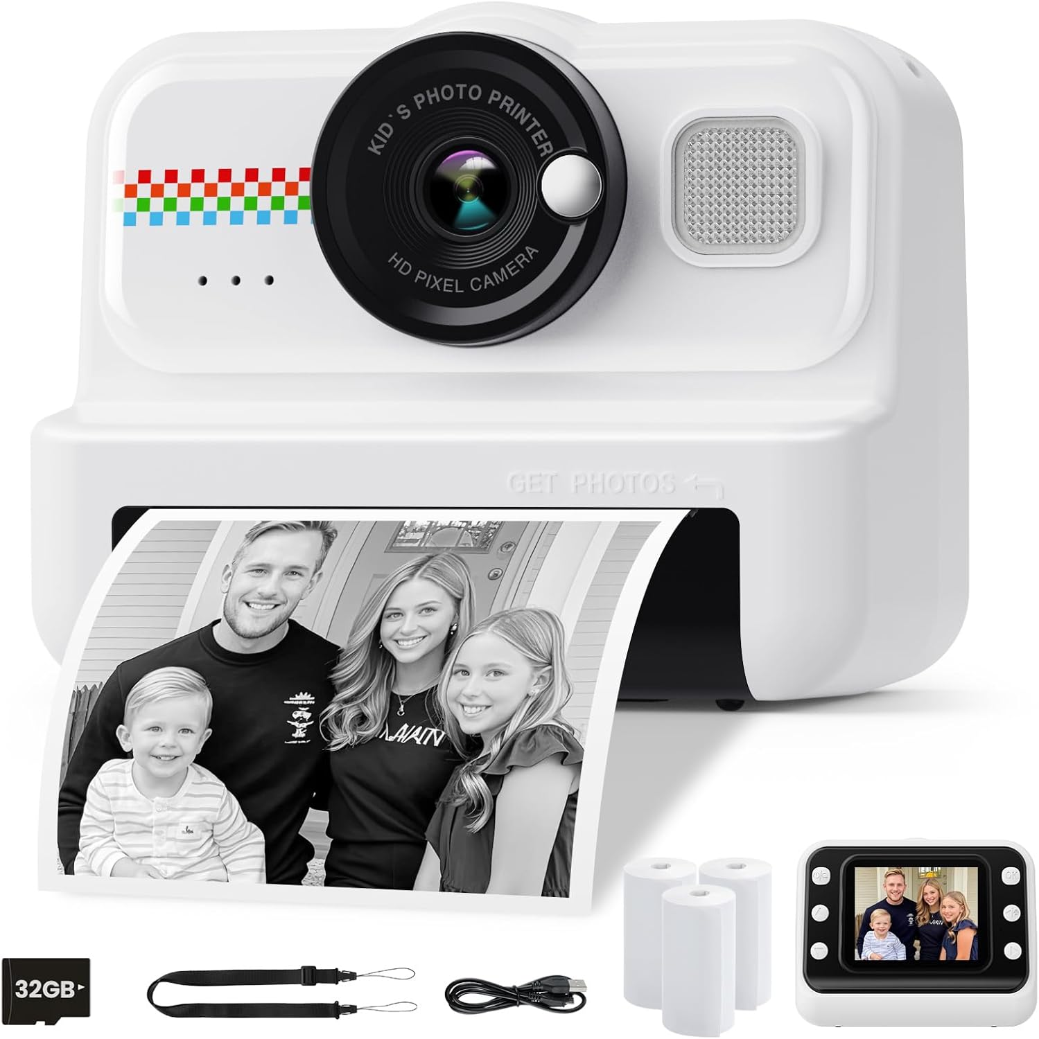 HiMont Kids Instant Print Camera: Fun Memories in an Instant!