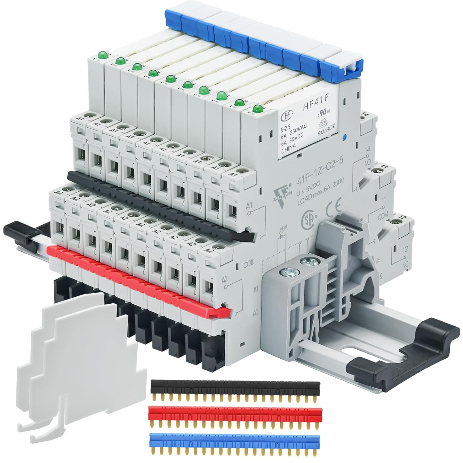 10Pcs 5 Volt Relay Miniature Power Relay with LED Indicator