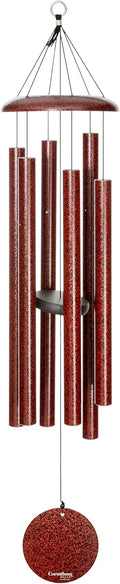 44 in Ruby Splash Corinthian Bells Wind Chime - Rich Pentatonic Tone