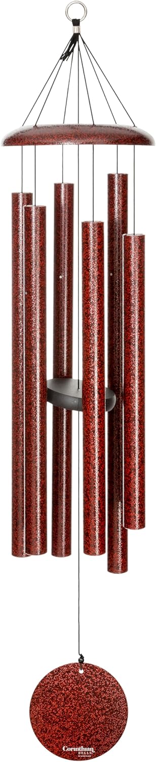 Corinthian Bells 44 inch Ruby Splash Wind Chime for Outdoor Decor