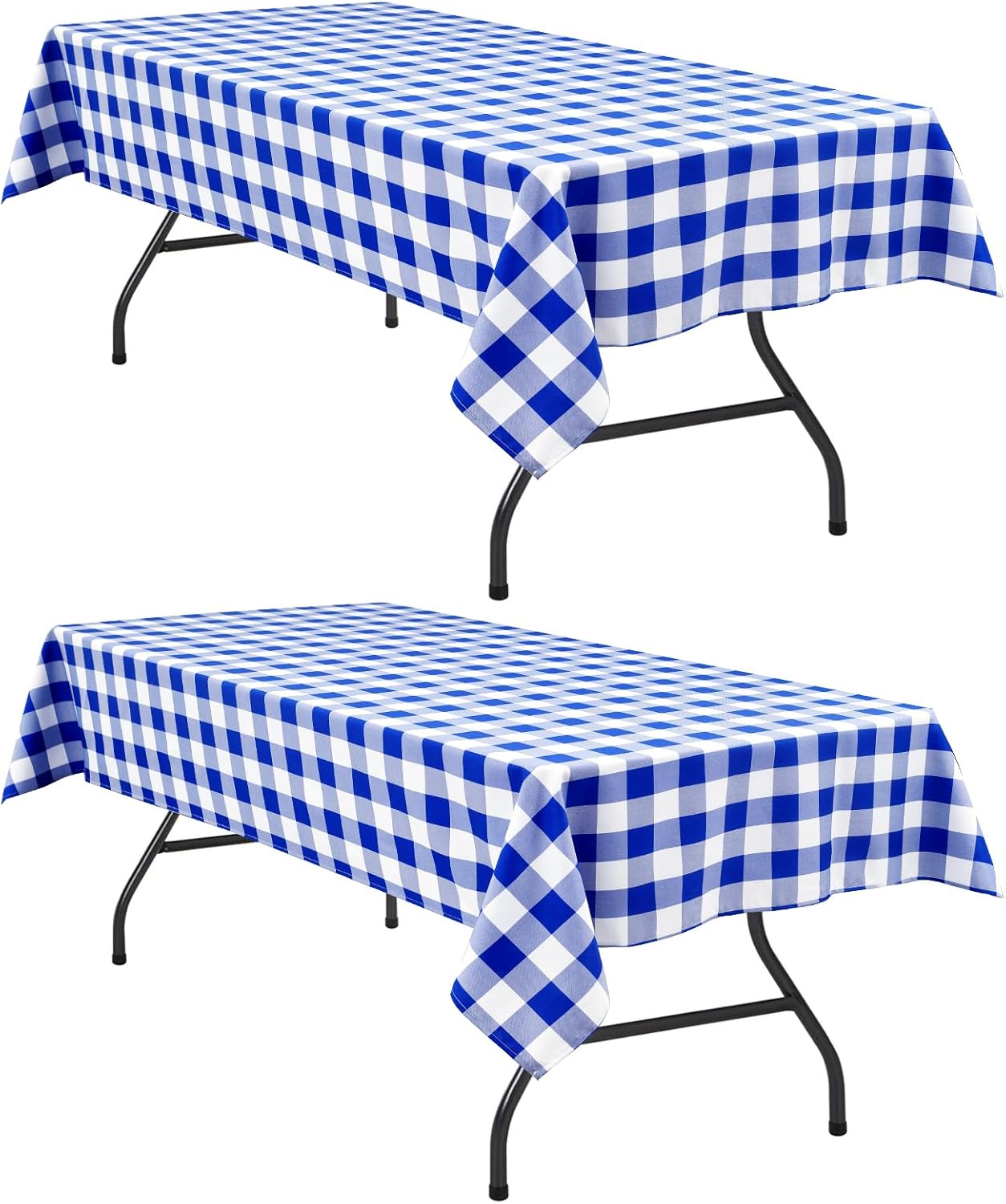Hiasan Checkered Rectangle Tablecloth Waterproof for Dining
