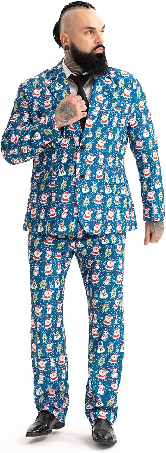 Men's Christmas Party Suit Funny Costume for Festive Fun