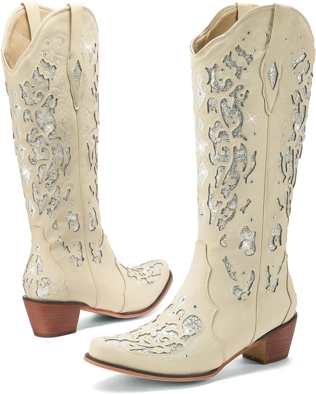 Western Cowboy Boots with Rhinestones for Women - Chic Style