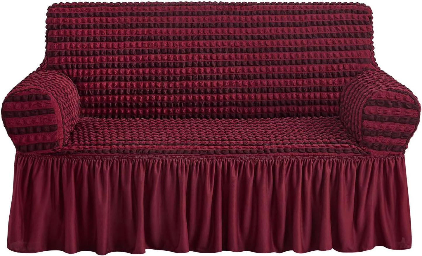 NICEEC Loveseat Slipcover Red Universal High Stretch Protector
