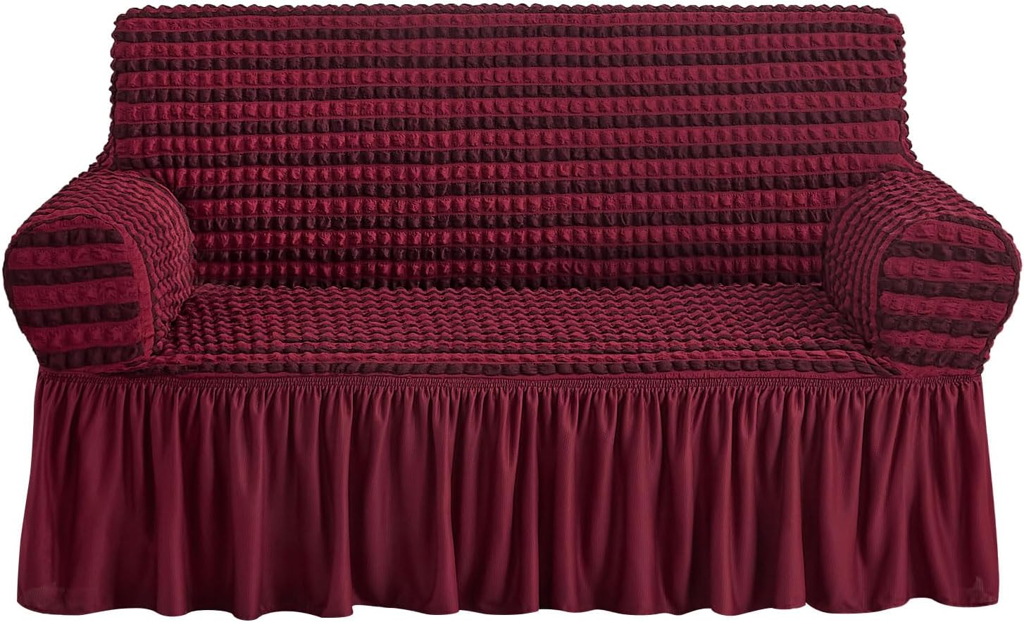 NICEEC Loveseat Slipcover Red Universal High Stretch Protector