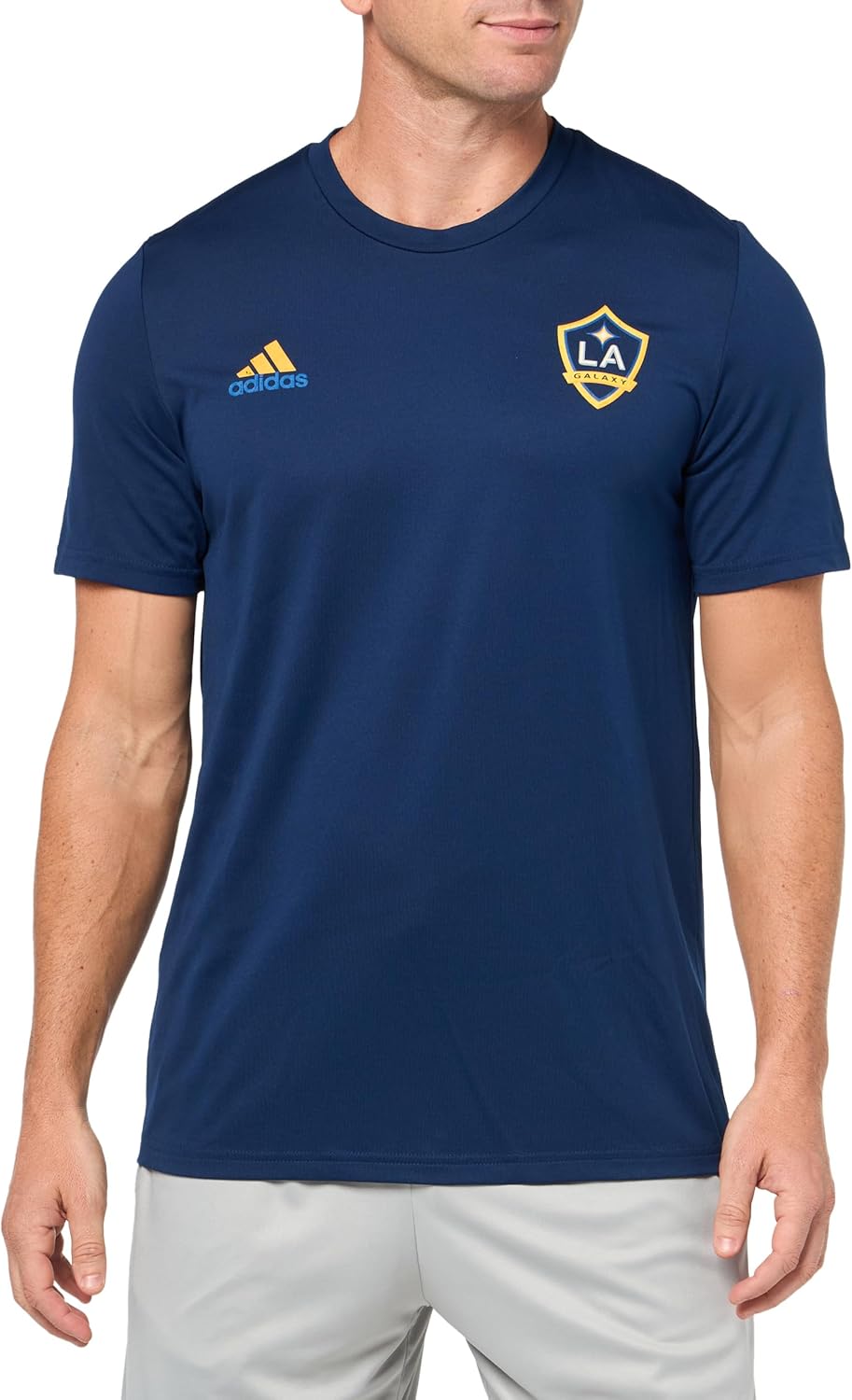 adidas Men's La Galaxy MLS Short Sleeve T-Shirt for Fans