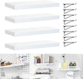 Pegboard Shelves 4 Pack - Heavy Duty Pegboard Shelf Brackets
