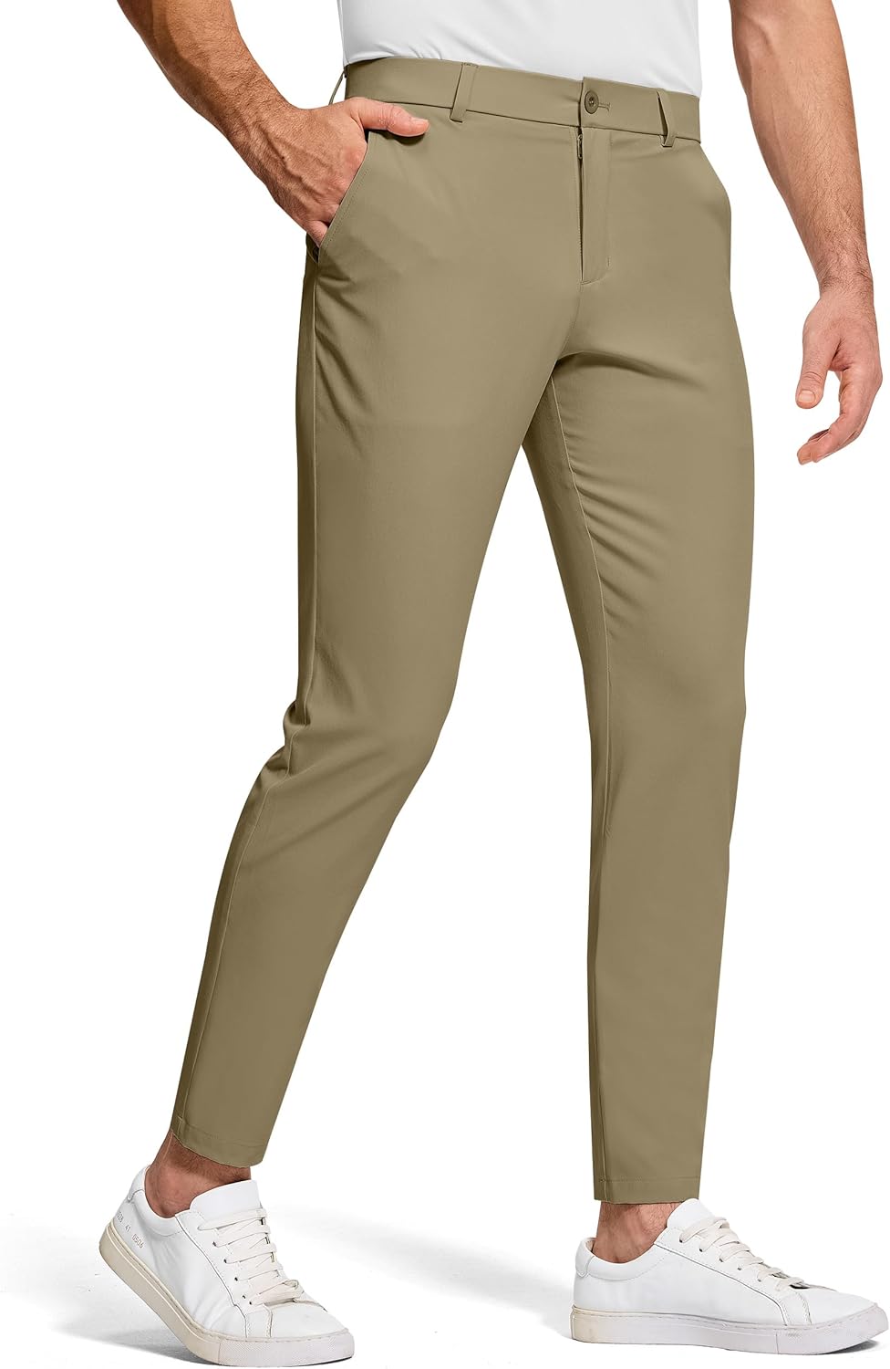 Men's Golf Dress Pants with Stretch Skinny Tapered Fit Design