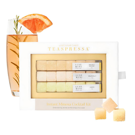 Teaspressa Luxe Mimosa Cubes | Natural Cocktail Mix | Shark Tank Featured | 18 Pack