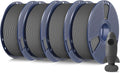 PLA Matte 1.75mm 4kg Filament Bundle - Neatly Wound Grey Spools