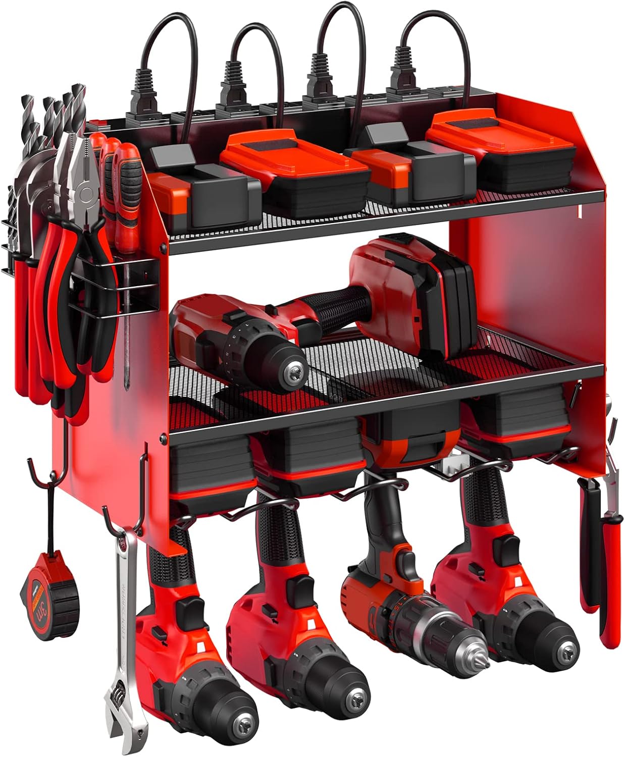 CCCEI Modular Power Tool Organizer with Charging Station for Garage