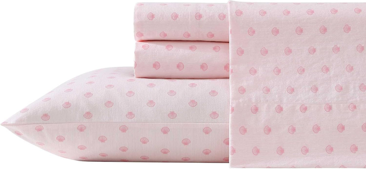 Laura Ashley King Sheets Set - Lightweight Cotton Percale Bedding