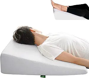Wedge Pillow for Sleeping - 7.5 Inch Memory Foam Bed Wedge