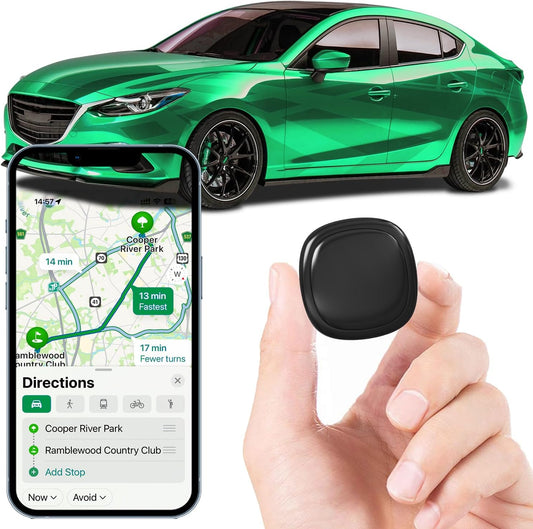GPS Tracker for Vehicles - Mini Portable Magnetic Tracking Device