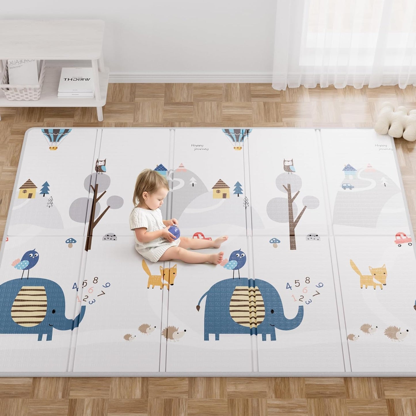 Baby Play Mat 59x79 Waterproof Non-Slip Crawling Mat for Kids