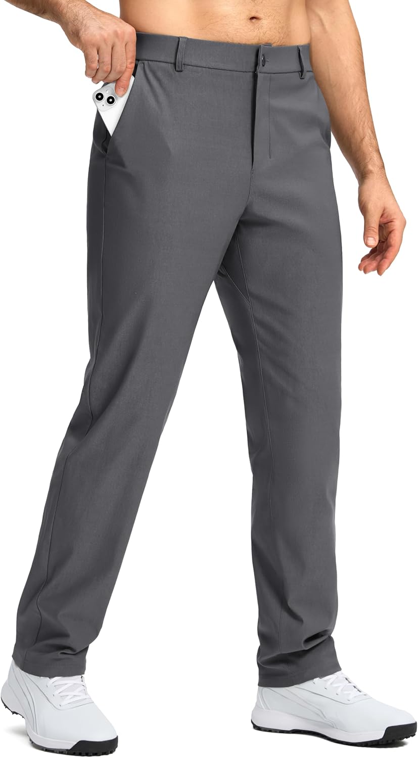 Mens Golf Pants with Stretch Fabric for Comfort and Style