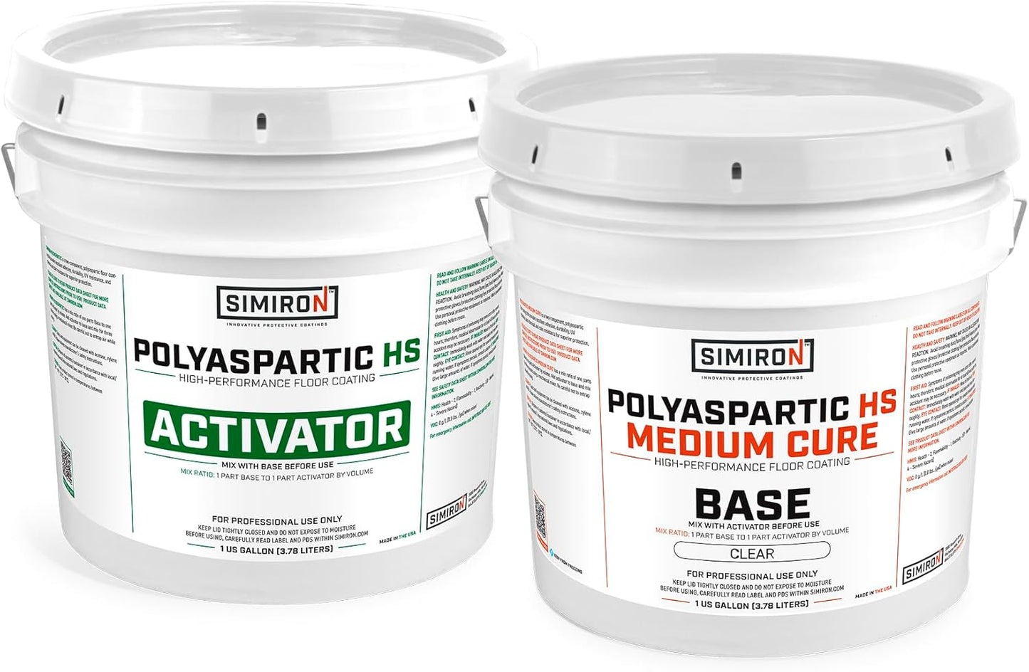 Polyaspartic High Solids Topcoat Coating System for Floors