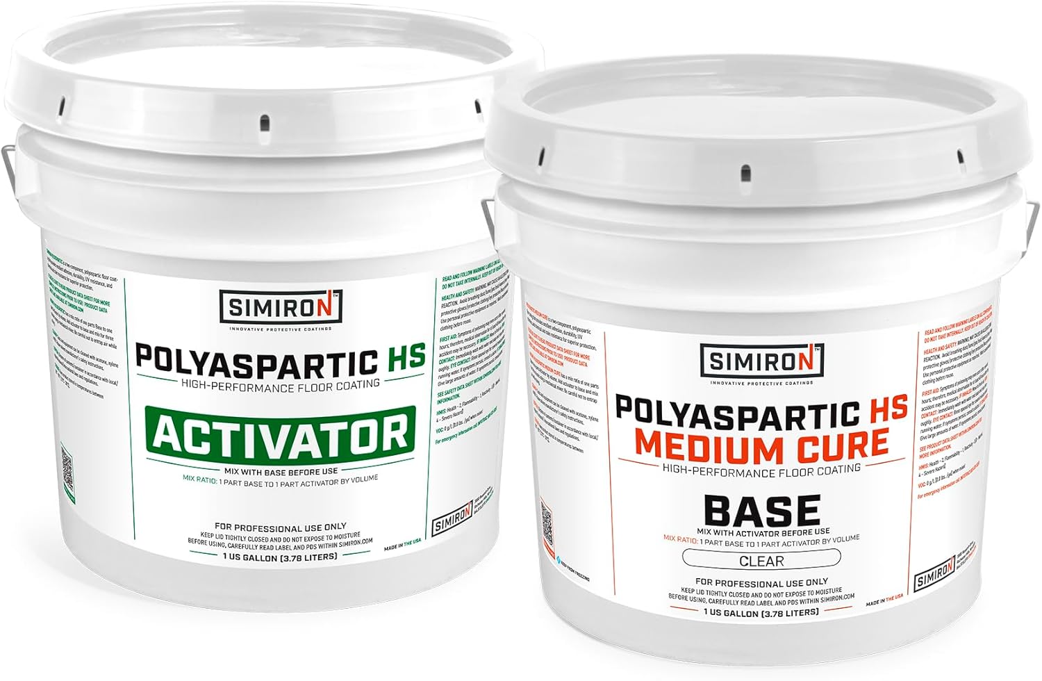 Polyaspartic High Solids Topcoat Coating System for Floors