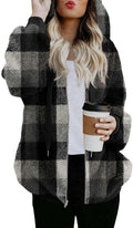 ReachMe Womens Oversized Sherpa Jacket - Soft Warm Fall Coat