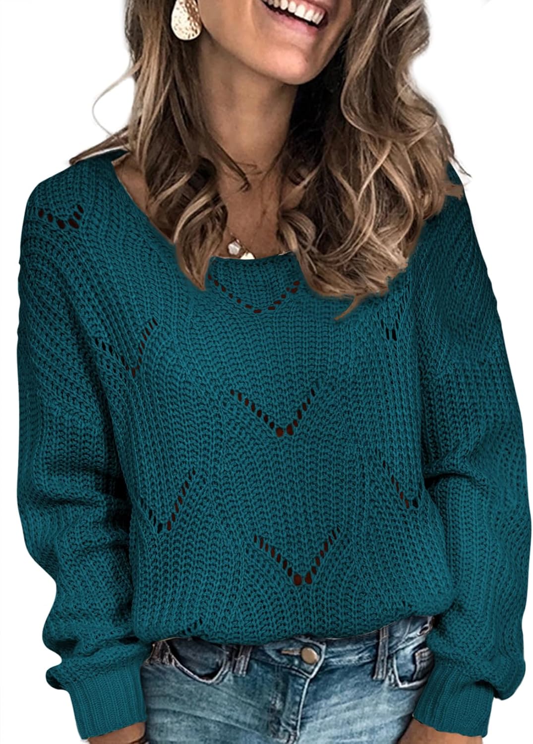 Dokotoo Womens Sweaters 2025 Cute Elegant Long Sleeve Pullover