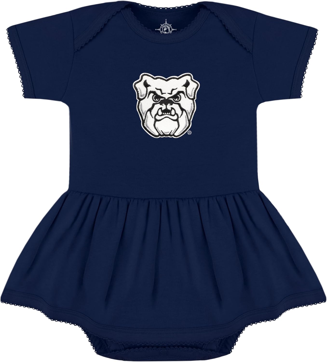Creative Knitwear College Baby Picot Bodysuit Dress for Girls